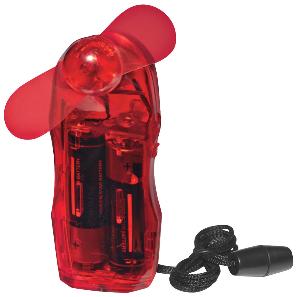 Hit Translucent Red Mini Fan