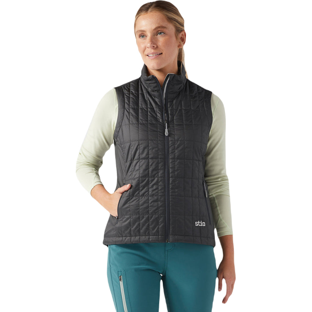 Stio Women's Boundary Black Azura Insulated Vest