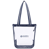 Gemline Navy/Clear Sigma Zippered Tote
