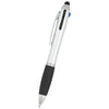 Hit Silver with Black 3-In-One Pen with Stylus