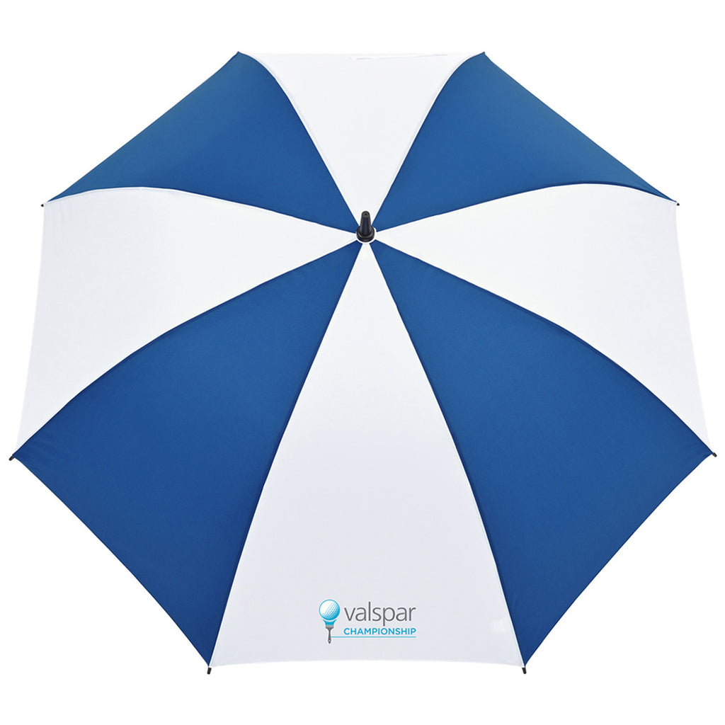 Elements Royal/White 60" Recylcled Auto Open Golf Umbrella