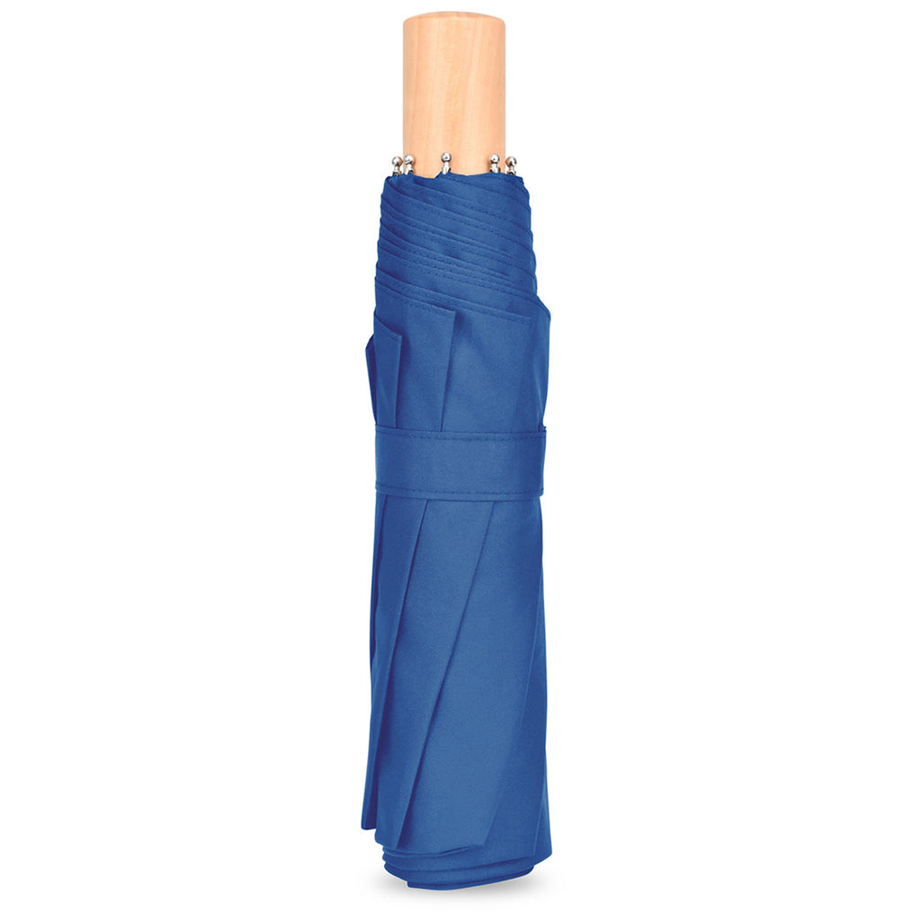 Elements Royal Blue 43" Recycled Manual Folding Umbrella