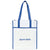 Gemline Royal Blue Harlow Laminated Recycled Shopper