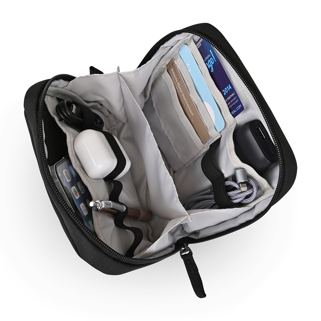 48-Hour Gemline Black Transit Tech Organizer