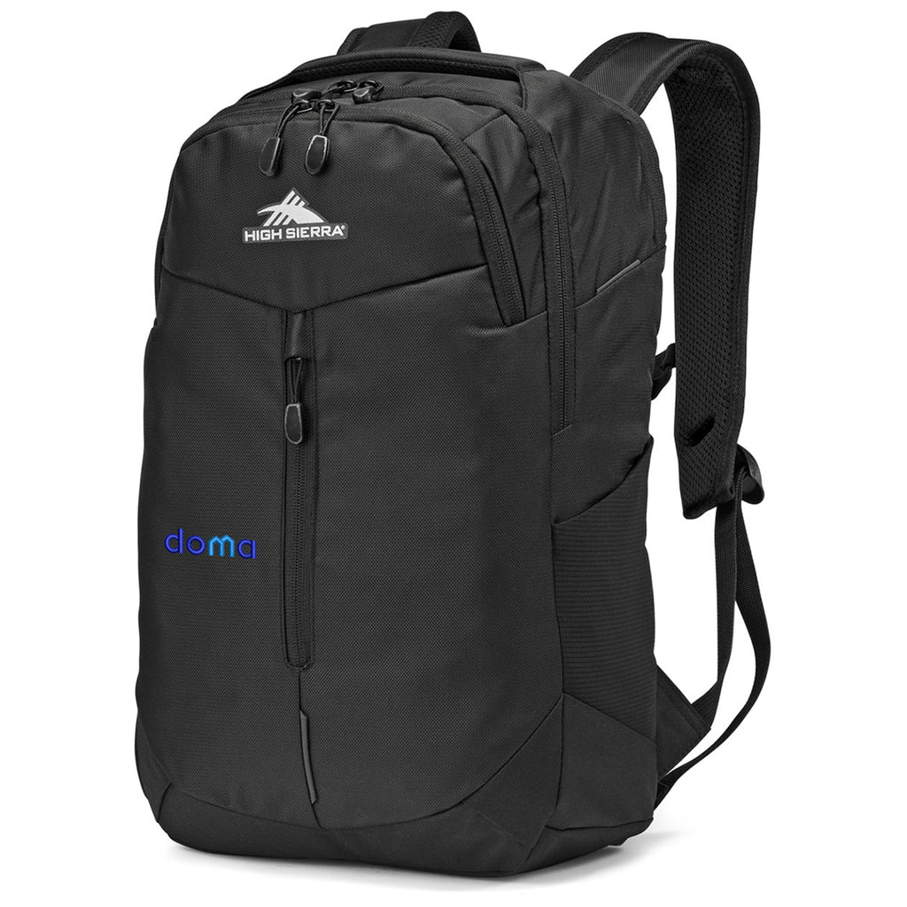 High Sierra Black Swerve Pro Laptop Backpack