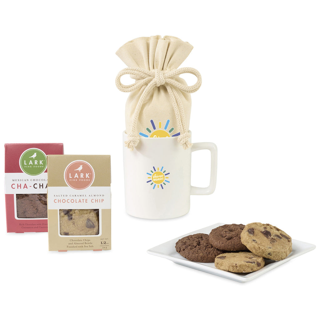 Gourmet Expressions Matte White Lark Welcoming Cookie Treat Mug Stuffer