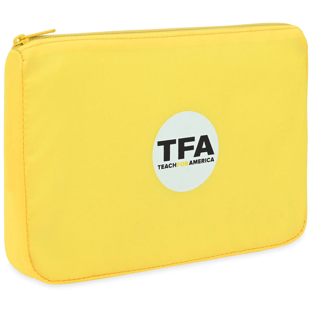 Gemline Yellow Arlo rPET Zippered Pouch