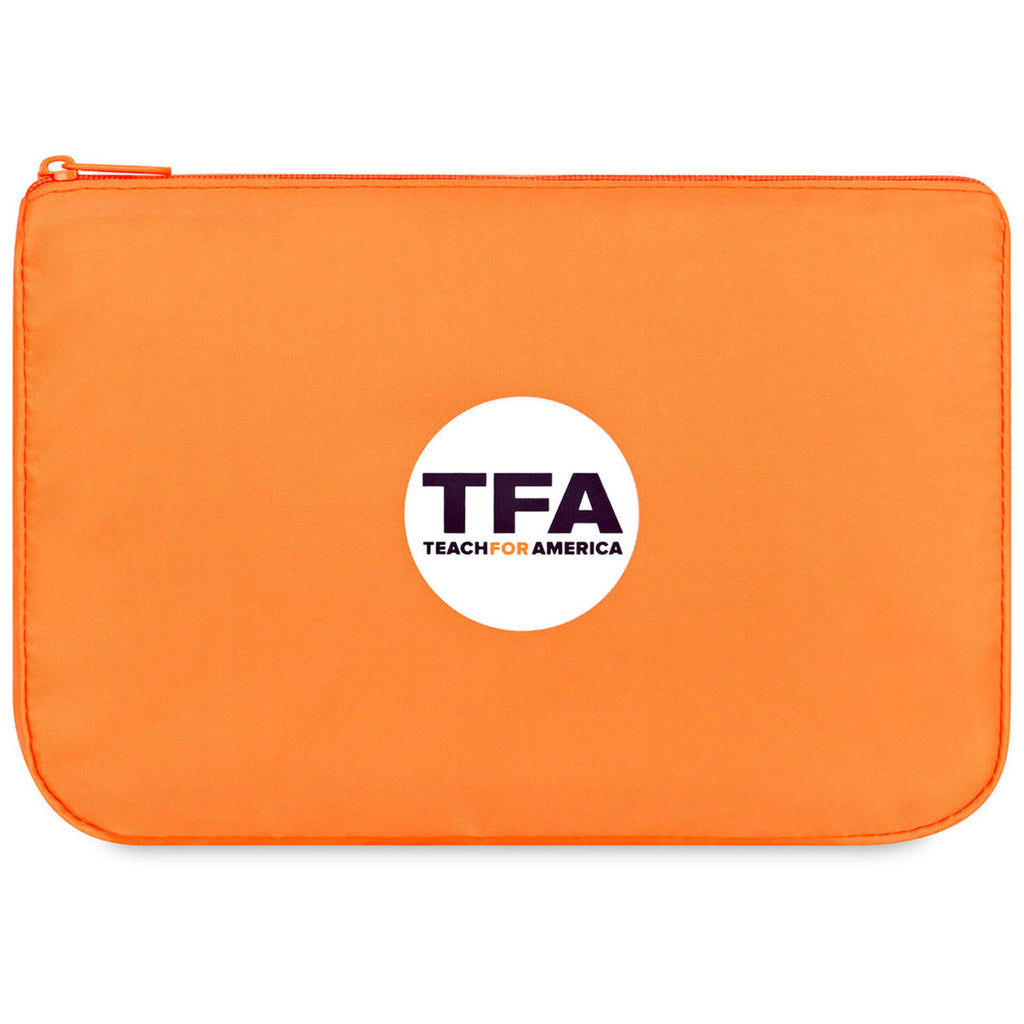 Gemline Orange Arlo rPET Zippered Pouch