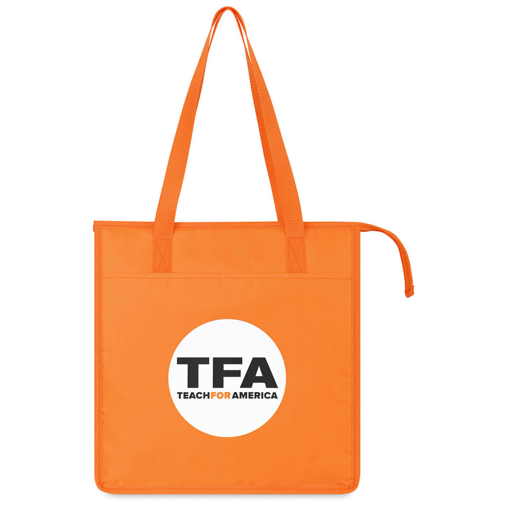 Gemline Orange Arlo rPET Insulated Grocery Shopper