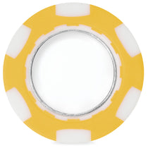 Ahead Yellow/White Poker Chip with Ball Marker