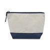 Gemline Navy Canvas Zippered Pouch
