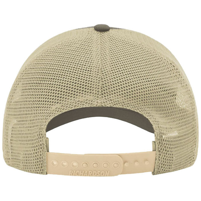 Richardson Driftwood/Khaki Garment Washed Trucker