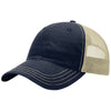 Richardson Navy/Khaki Garment Washed Trucker