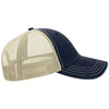 Richardson Navy/Khaki Garment Washed Trucker