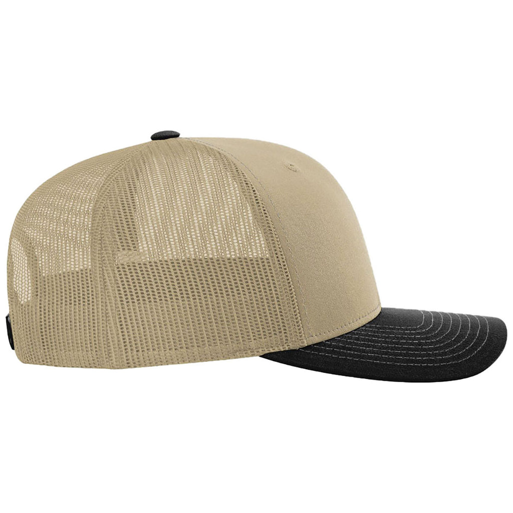 Richardson Khaki/Khaki/Black Trucker Cap
