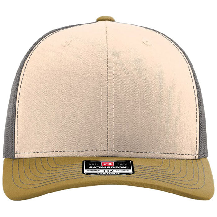 Richardson Mink Beige/Charcoal/Amber Gold Trucker Cap