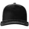 Richardson Black/White Five-Panel Trucker