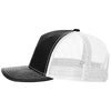 Richardson Black/White Five-Panel Trucker