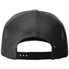 Richardson Heather Grey/Black Five-Panel Trucker