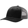 Richardson Black/Charcoal/Charcoal Five-Panel with Rope