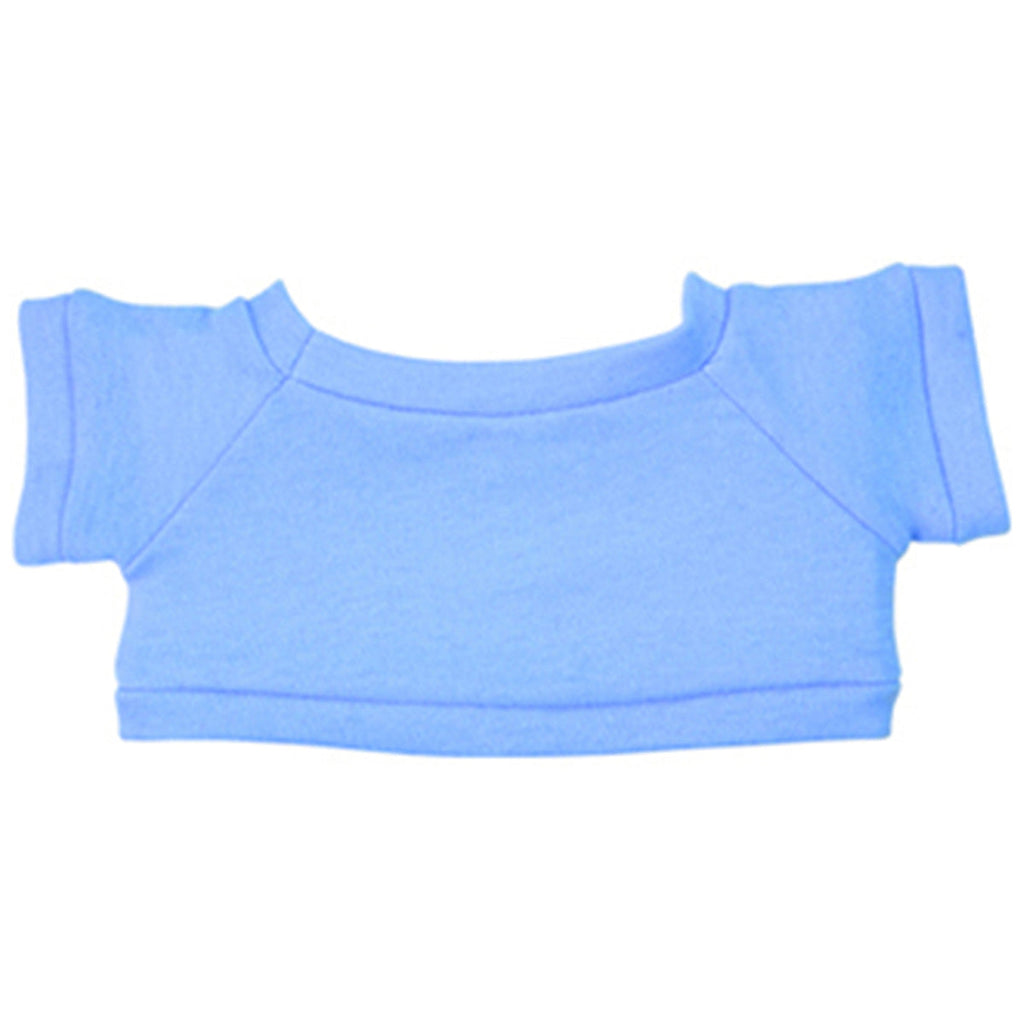 Hit 8 1/2" Big Paw White Bear with Light Blue T-Shirt