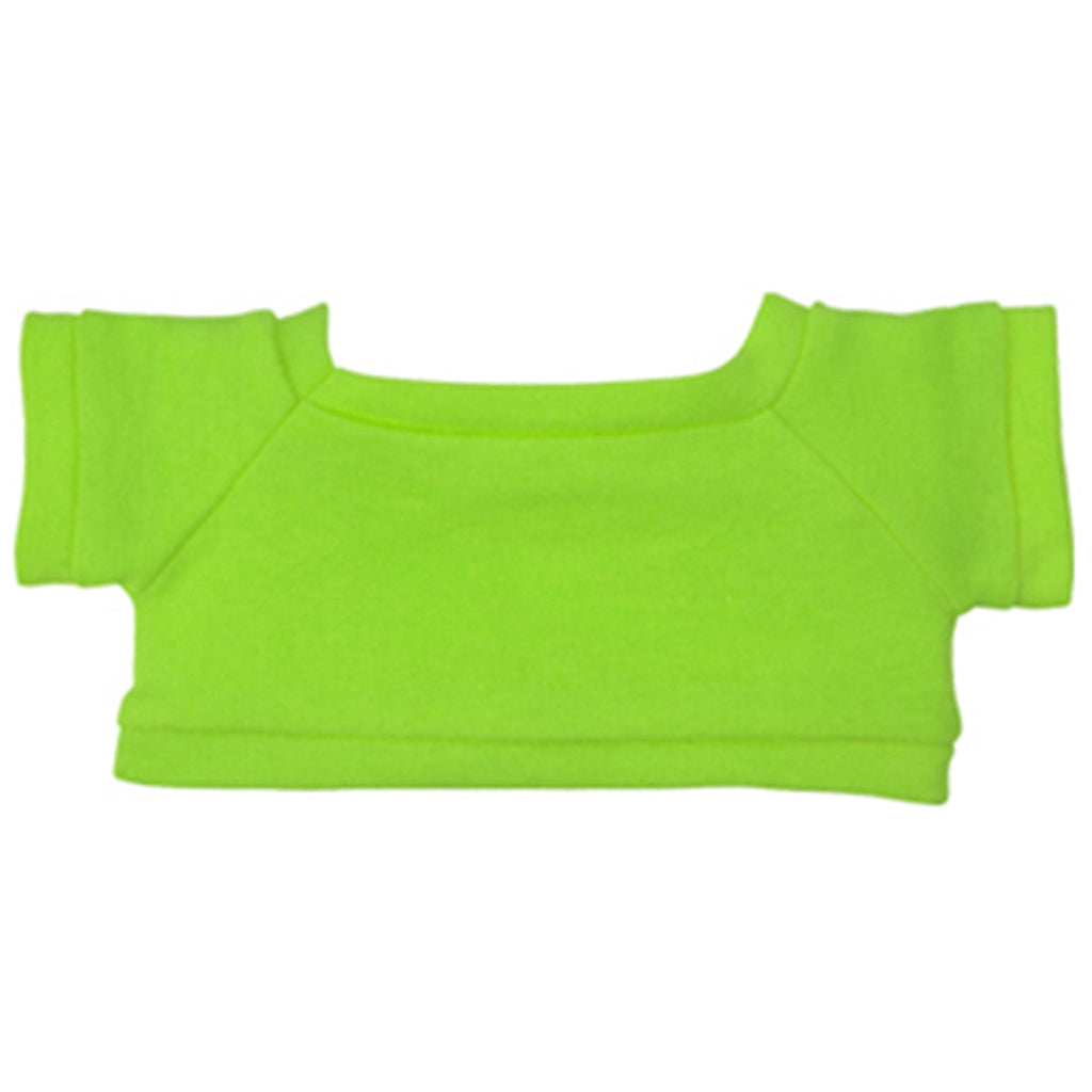 Hit 8 1/2" Big Paw White Bear with Lime Green T-Shirt