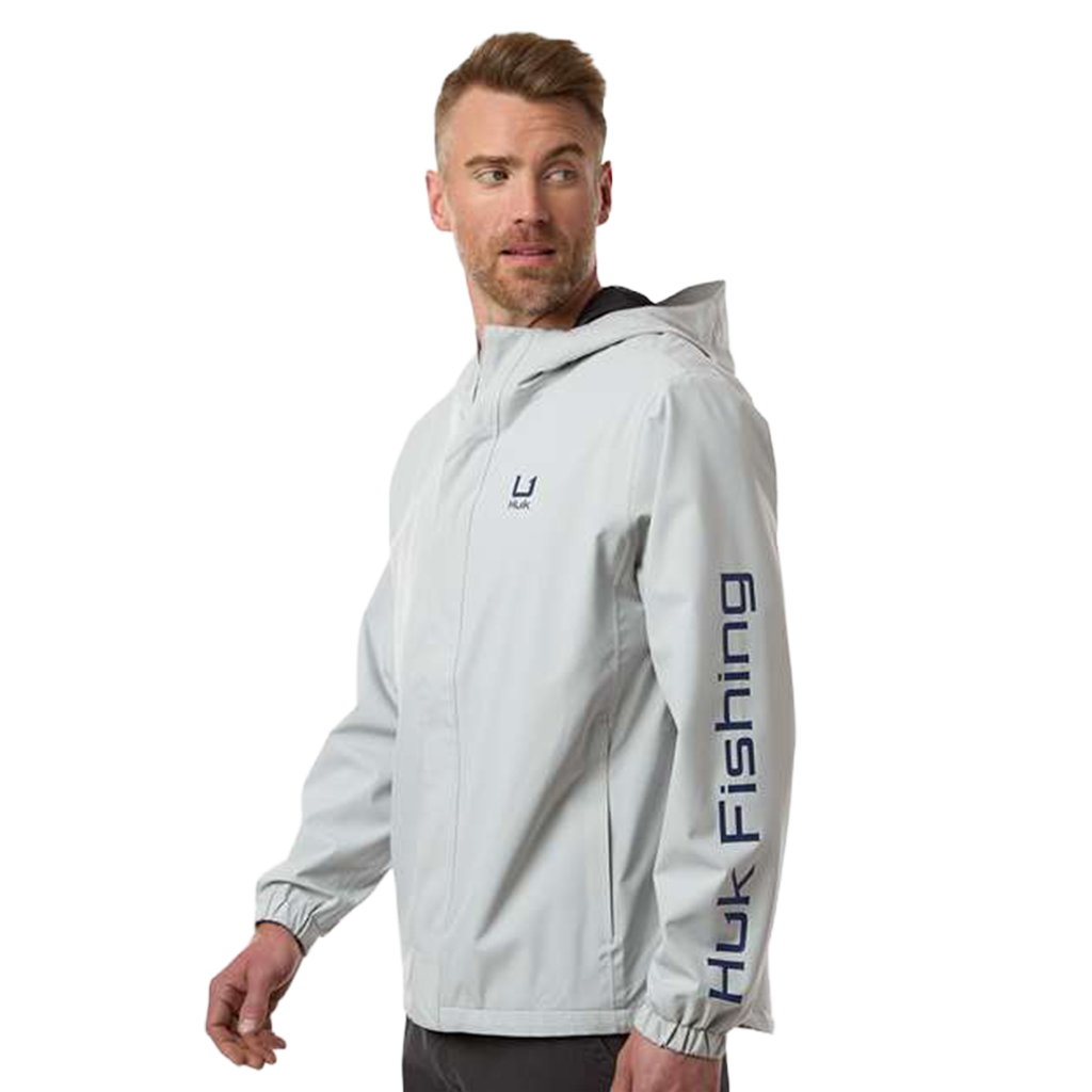 HUK Men's Harbor Mist Storm Rain Jacket