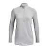 Under Armour Women's Mod Grey Light Heather Team Tech 1/2 Zip