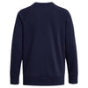 Under Armour Women's Midnight Navy/White Rival Fleece Crew