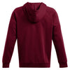 Under Armour Men's Cardinal/White Rival Fleece Full Zip Hoodie