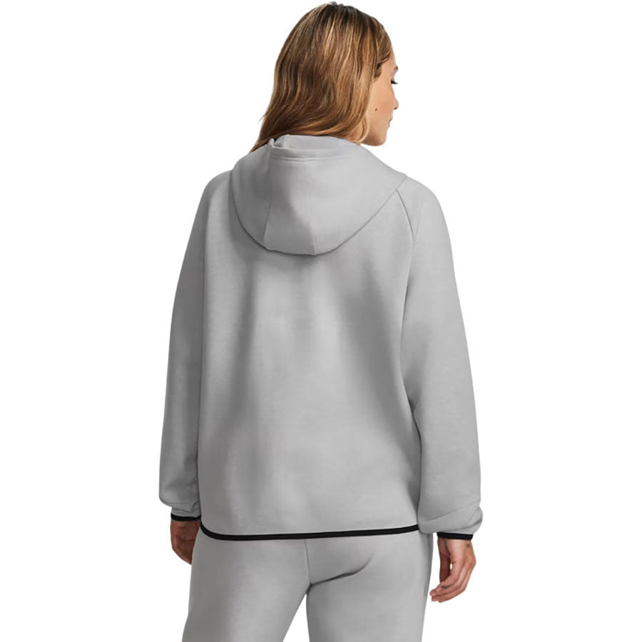 Under Armour Women's Mod Grey/Black Unstoppable Fleece Full-Zip