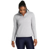 Under Armour Women's Mod Grey/White Command Warm Up 1/4 Zip