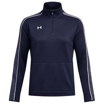 Under Armour Women's Midnight Navy/White Command Warm Up 1/4 Zip