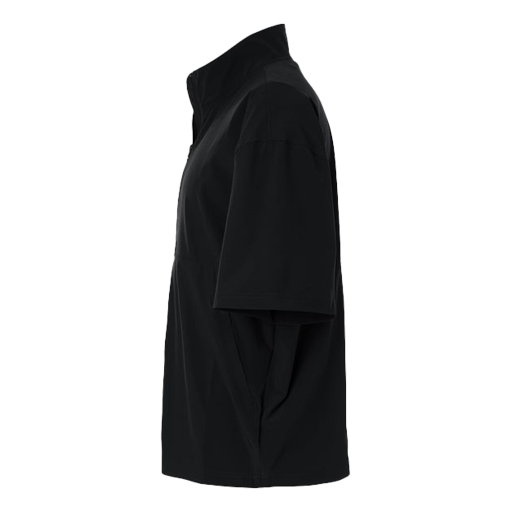 Adidas Men's Black/White Short Sleeve Quarter-Zip Pullover - AT505