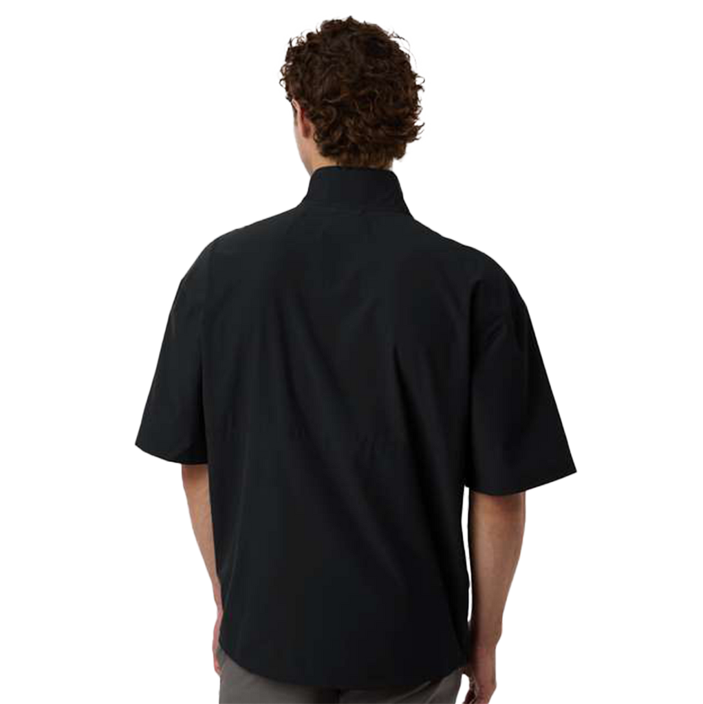 Adidas Men's Black/White Short Sleeve Quarter-Zip Pullover - AT505