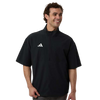 Adidas Men's Black/White Short Sleeve Quarter-Zip Pullover - AT505