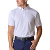 Straight Down Men's White Olympic Polo
