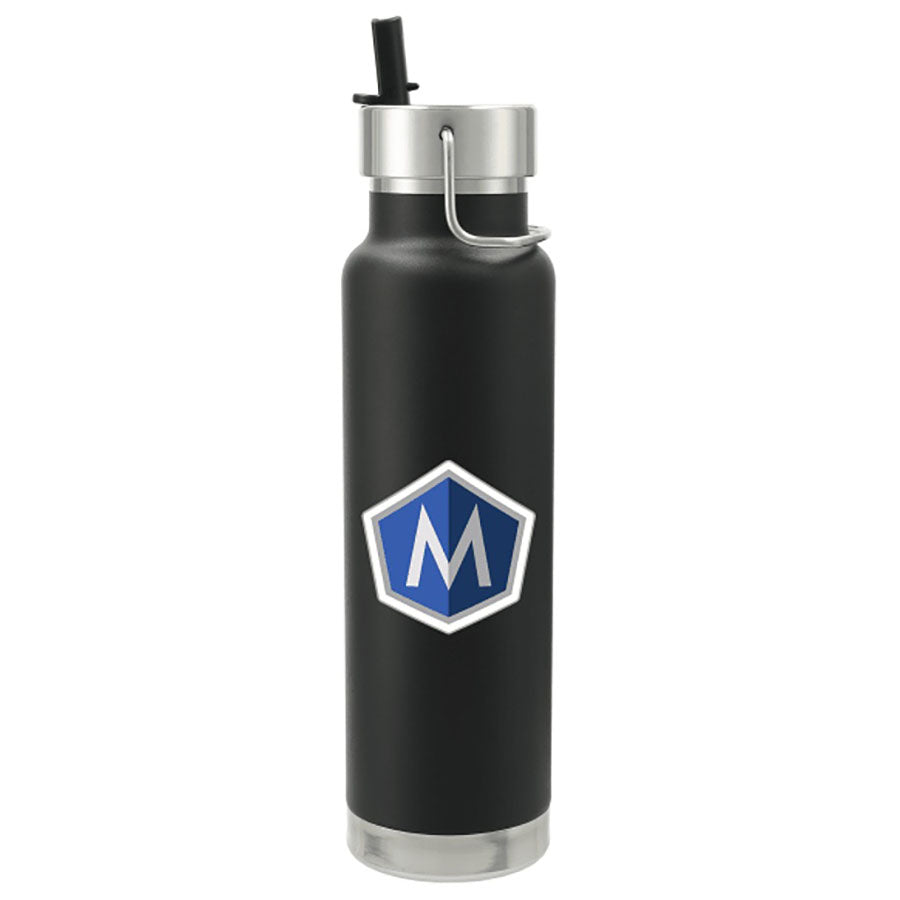 Leed's Black Thor Copper Vacuum Insulated Bottle 25oz Straw Lid