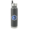 Leed's Grey Thor Copper Vacuum Insulated Bottle 25oz Straw Lid