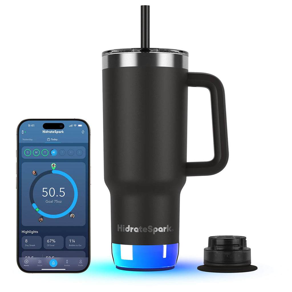 HidrateSpark Black PRO 2 – 30 oz Smart Tumbler