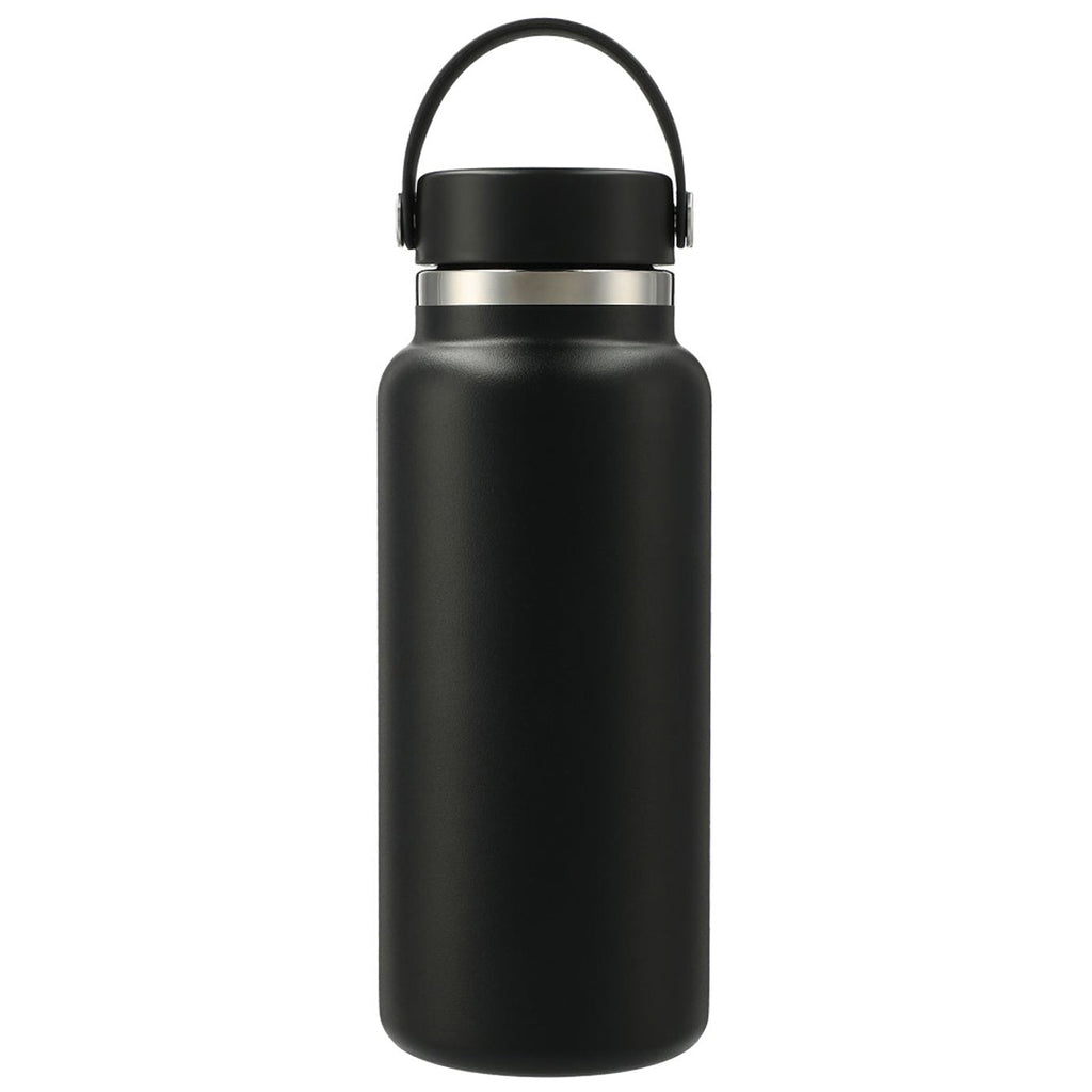 48-Hour Hydro Flask Black Wide Mouth 32oz Bottle with Flex Cap