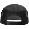 Richardson Heather Grey/Black/Black 7-Panel Trucker