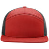Richardson Red/Black 7-Panel Trucker