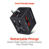 HyperGear Black All-In-One World Travel Adapter