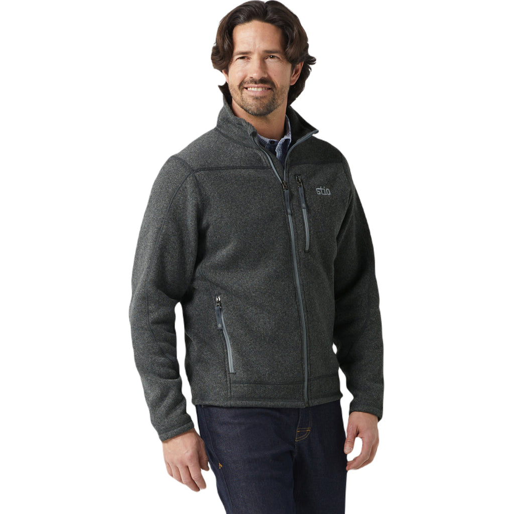 Stio Men's Abyss Heather Wilcox Fleece Jacket