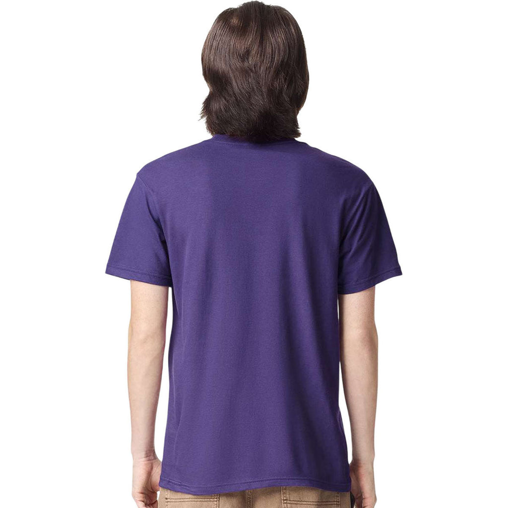 American Apparel Unisex Grape Fine Jersey Short-Sleeve T-Shirt
