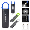 HIT Royal Blue Rechargeable Carabiner COB Flashlight