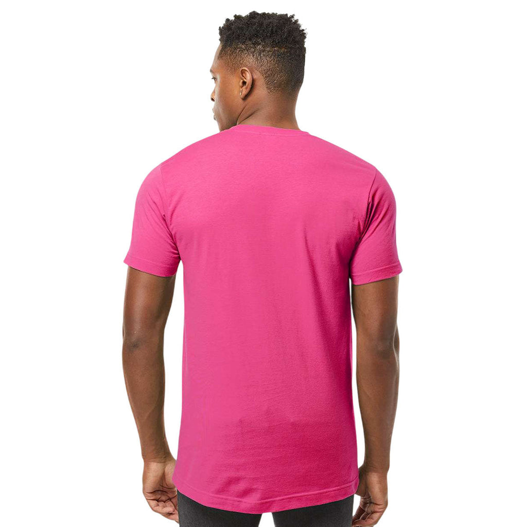 Tultex Unisex Fuchsia Fine Jersey T-Shirt