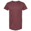 Tultex Unisex Heather Burgundy Fine Jersey T-Shirt