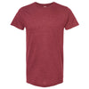 Tultex Unisex Heather Cardinal Fine Jersey T-Shirt